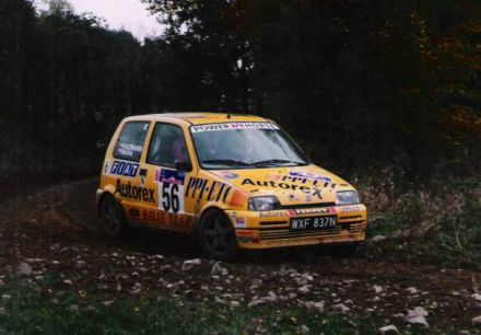 Jacek Sikora i Marek Kaczmarek - Fiat Cinquecento Sporting.
